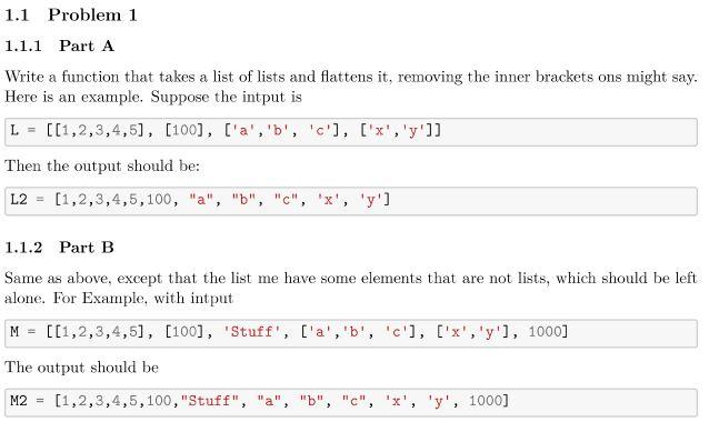  1.1 Problem 1 1.1.1 Part A Write a function that takes