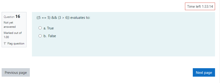 void sum(int a, int b) {} is: Marked out of 1.00 a.