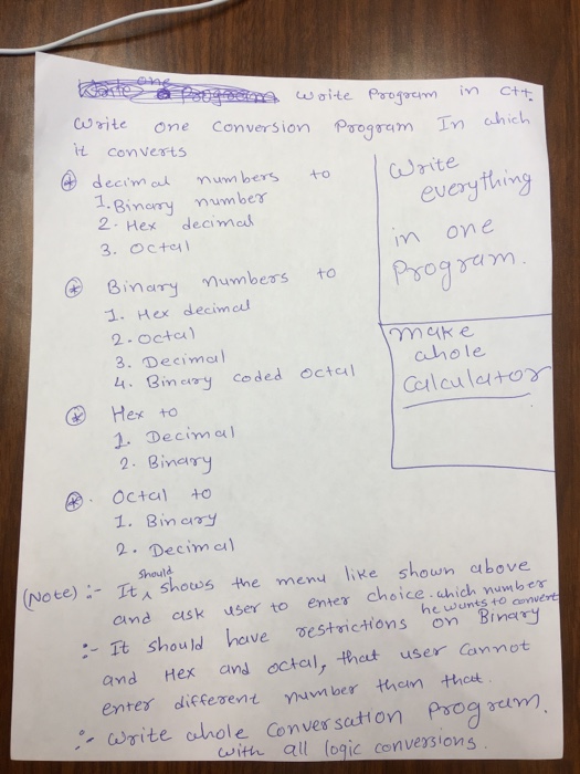  one Conversion Pm In chich it convests ?dec 'rn cat larite