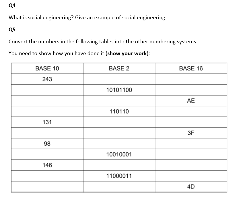  In Q5 please explain every steps answer Q4 What is social