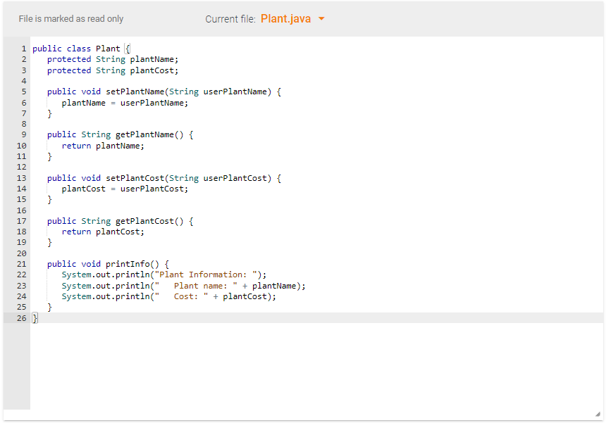 The ArrayList should be able to store objects that belong to the