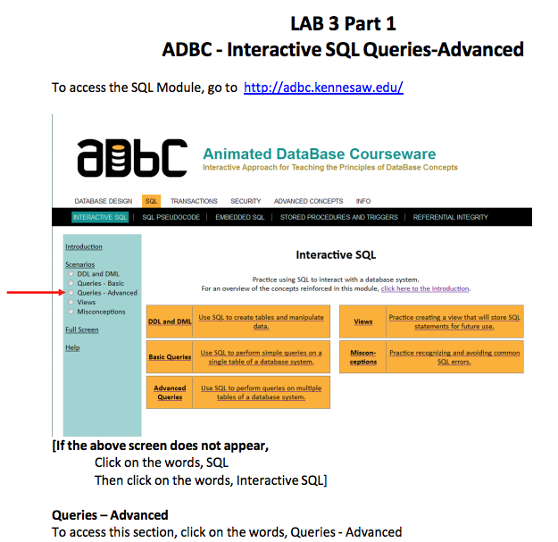 the SQL query that solves the problem Write all SQL statements in