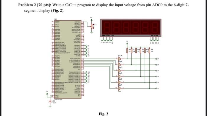  Problem 2 [70 pts]: Write a C/C++ program to display the