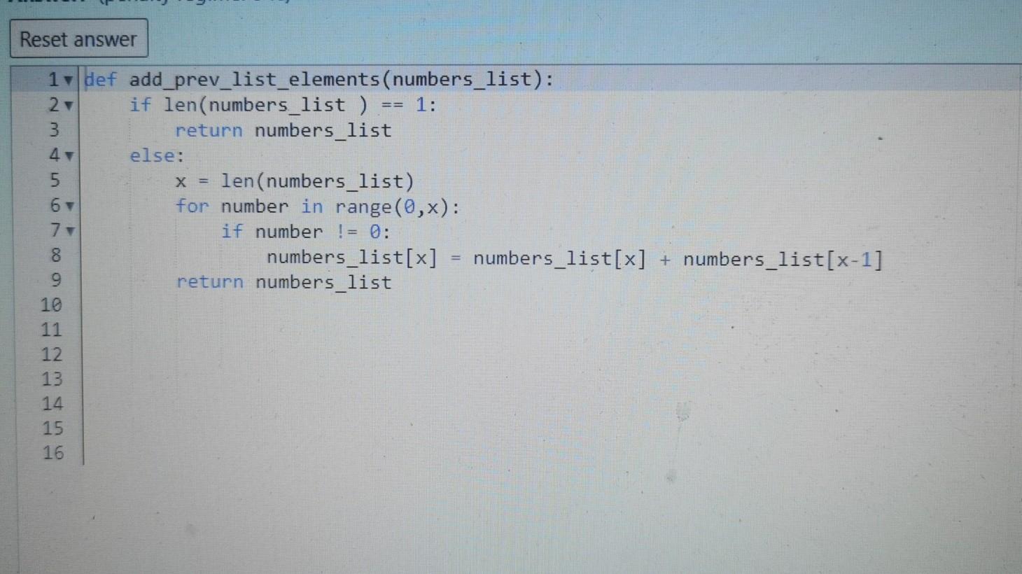 of my code how to improve it ults ut of Complete the
