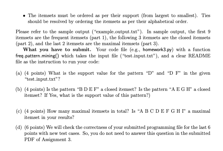 D sample_output 3: C 2: A 2: A C 2: B 2:
