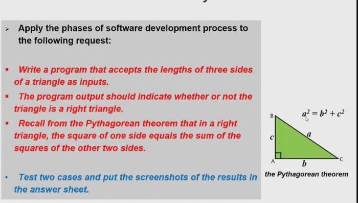 please solve in python. And the algorithm(psudocode). Apply the phases of software