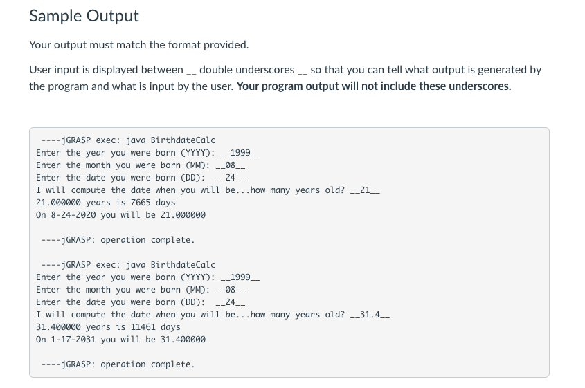 user for information about their birthdate, and then ask for an age.