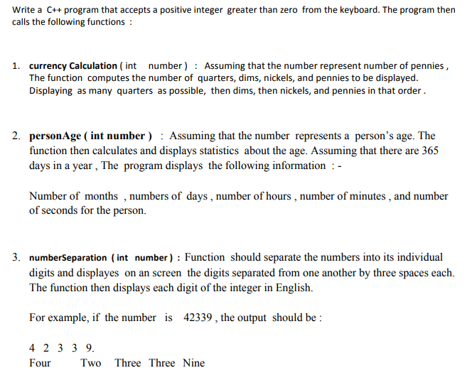  Here is a sample output. Thanks! Write a C++ program that