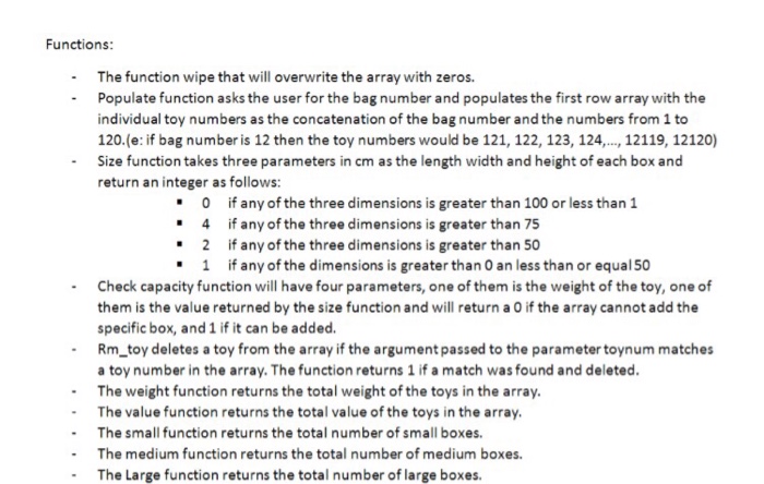 The program should repeatedly display the following menu: A ora V or