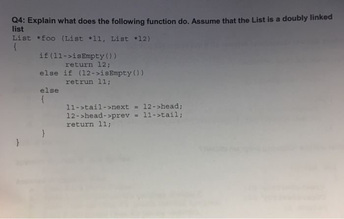  04: Explain what does the following function do. Assume that the