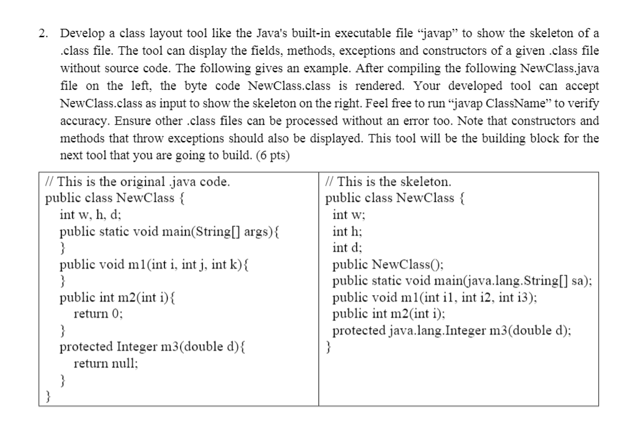  2. Develop a class layout tool like the Java's built-in executable