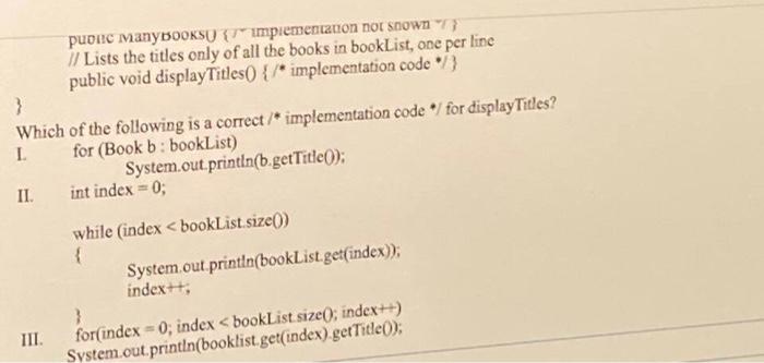 myAuthor, private String myTitle, // default constructor public Book() { /* implementation