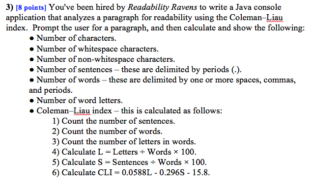 Java Programming. Please make sure all the parts are answered, the code