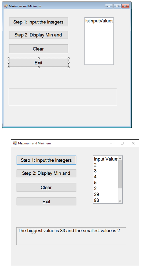 Integers VISUAL BASIC PROGRAMMING - Create an application that uses the InputBox