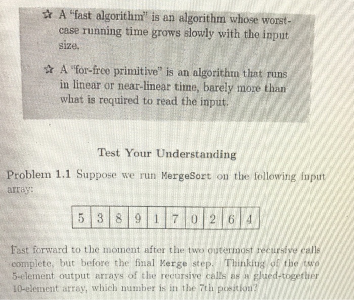  Analysis of Algorithms t A "fast algorithm" is an algorithm whose