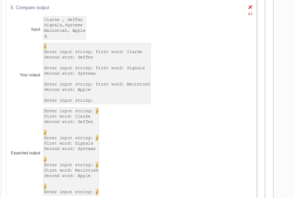 input string: "); s = keyboard.nextLine(); // checks if user enter q