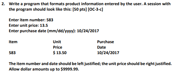 Can someone write this in C please? 2. Write a program that