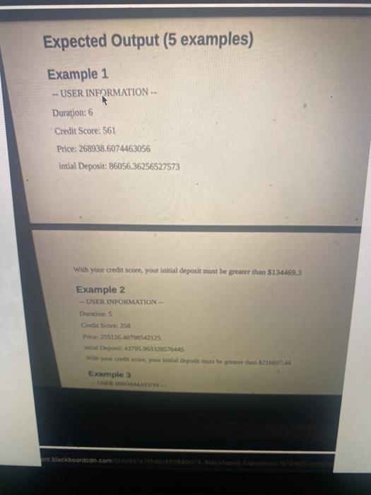 Instructions A car dealership has tasked you with developing a program to