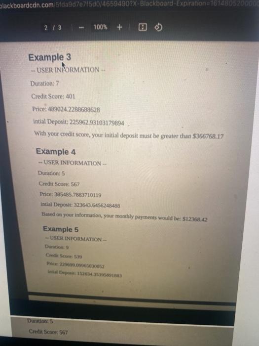 estimate how much a particular customer would have to pay per ninth