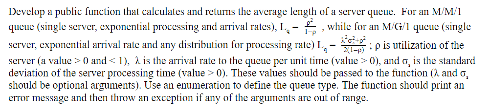 For problems #1-2, create a single console application. In it (and outside