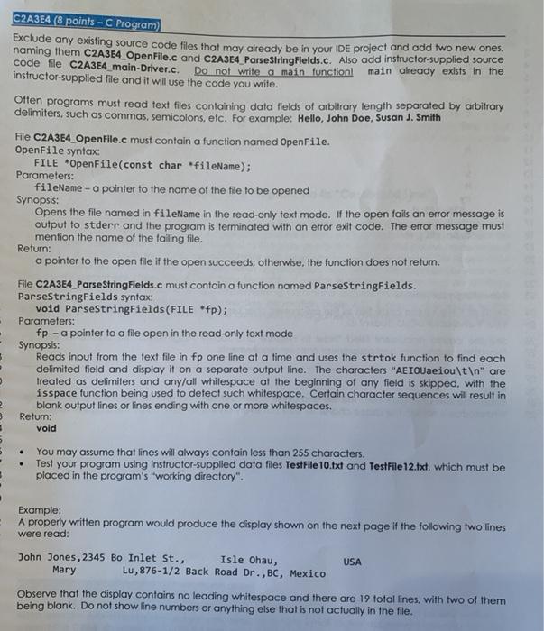  Driver File: #define INSTRUCTOR_FILE #ifdef INSTRUCTOR_FILE #include #include #define FILENAME "TestFile10.txt"