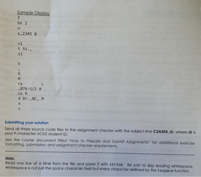 FILE *OpenFile(const char *fileName); void ParseStringFields(FILE *fp); int main(void) { FILE *fp