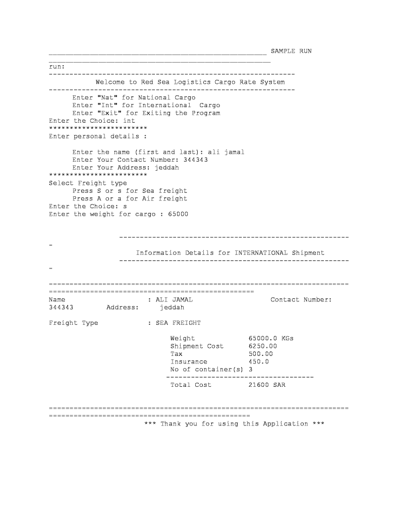 weight parcels, while international freight rates are higher than national freight rates.