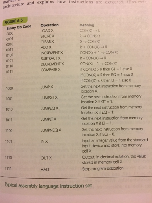  Using the assembly language instruction set, write the assembly code for