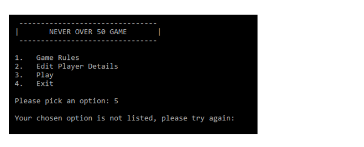 #define _CRT_SECURE_NO_WARNINGS #include #include #include char printMenu(); void printRules(); void editPlayerDetails(char*); int