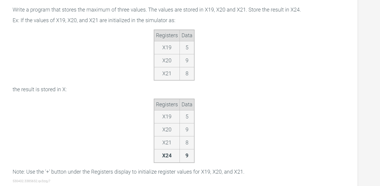  Using Legv8 assembly language 