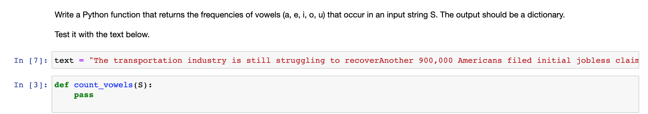  Write a Python function that returns the frequencies of vowels (a,