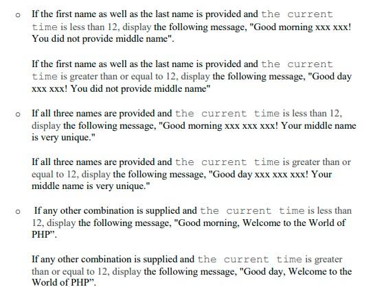as below: Name Form First Name: Middle Name: Last Name: Submit Reset