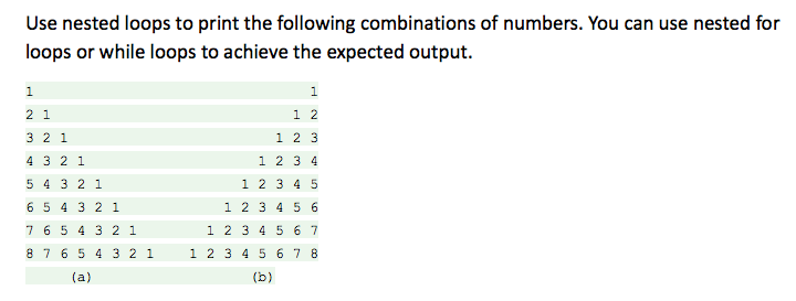  Please help me with printing (b) specially. Please be clear and