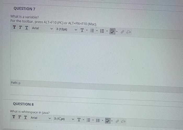 TTT Arial (12) T-E Path po stronie span Wort QUESTION 4 Write