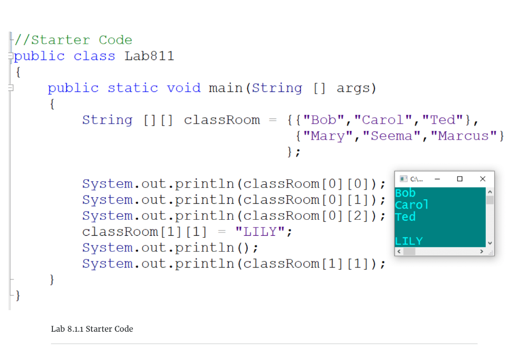 List Write a program to define a 2x3 two-dimensional String array using