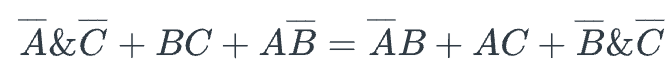  Prove the following using a truth table: 