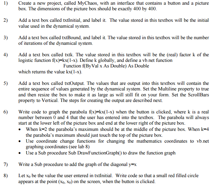 Can someone help me code this in visual basics 2013. thanky you