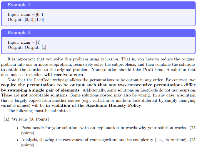 return all the possible permutations. You must return the permutations in an