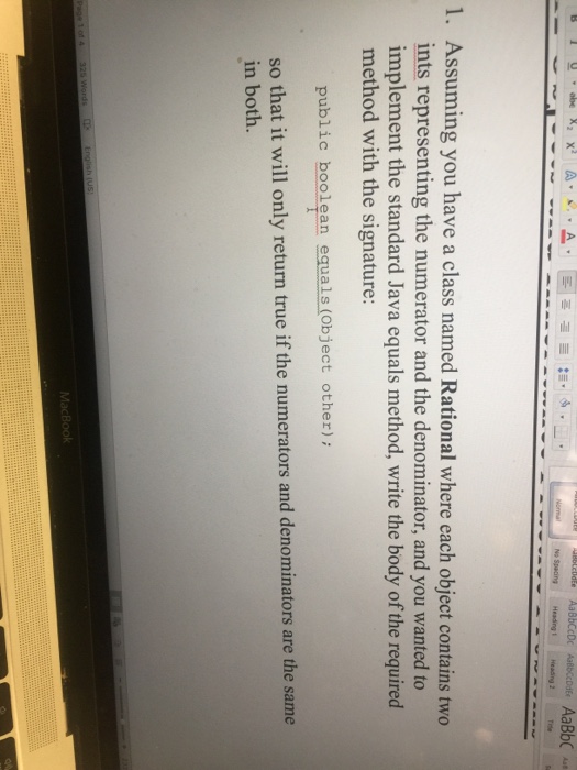  Assuming you have a class named Rational where each object contains