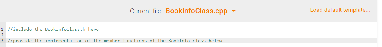 and mutators for the above member variables in the public section string