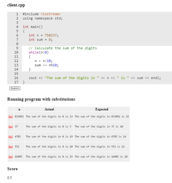 Now that you've traced through using the while loop to count the