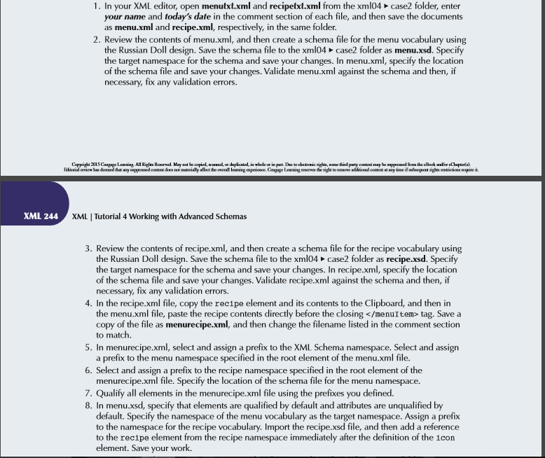 Please help me with this //menutxt.css /* New Perspectives on XML Case