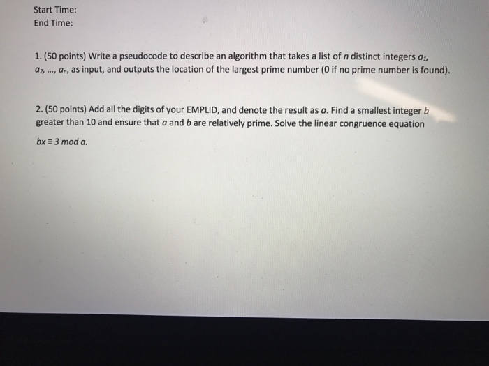  Write a pseudocode to describe an algorithm that takes a list