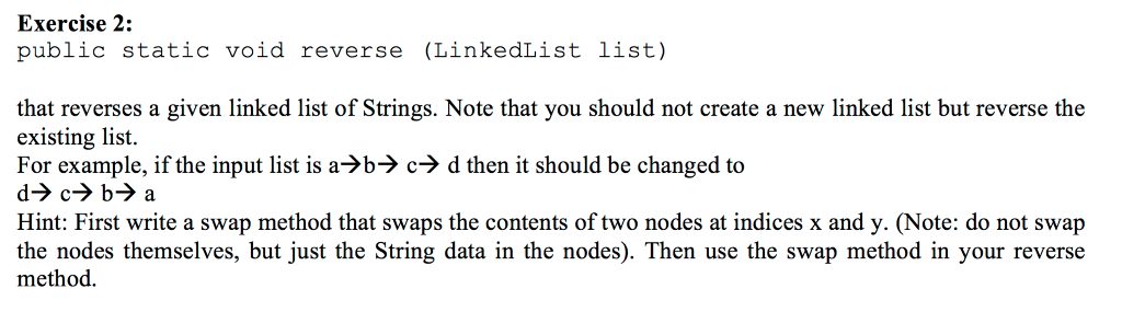 2. You need the following files - Node.java and LinkedList.java (provided at