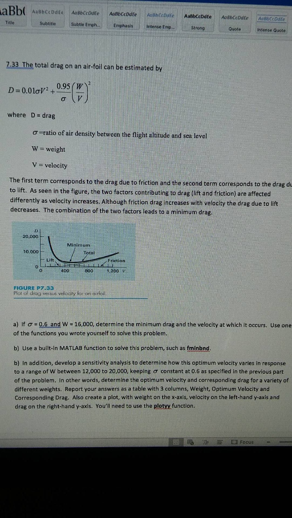 IN MATLAB CODE PLEASE Tidle SubtitleSubtle Emph... Emphasis Intense Emp. Strong Quote
