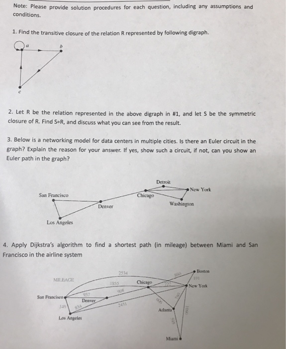  Discrete structure No. 4 pls. ASAP. Note: Please provide solution procedures