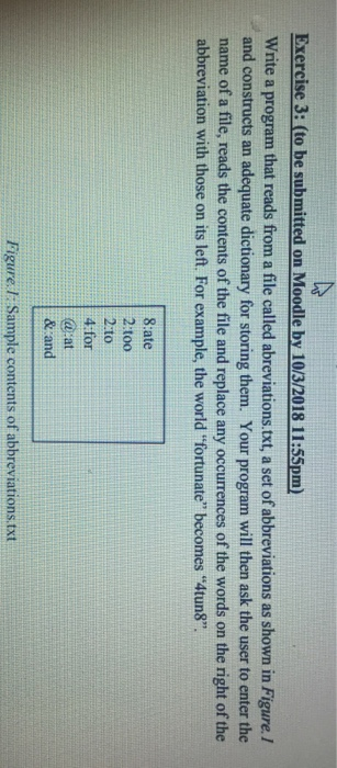  What is the answer for this problem ? Exercise 3: (to