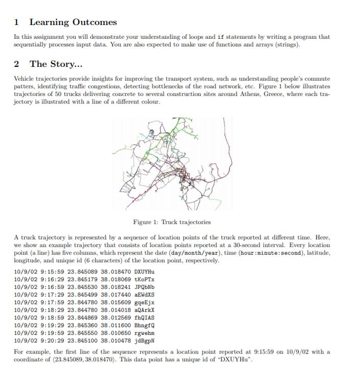 Please use the C programming language 1 Learning Outcomes In this