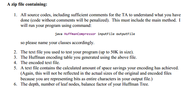 and binary tree data structure. The method should have the following signature