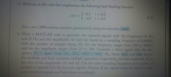  for question 2, Rewrite program without using a for loop. 3,
